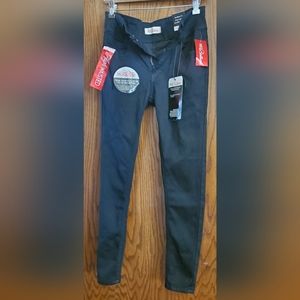 Red Bottoms Black Skinny Jeans Size 5/27